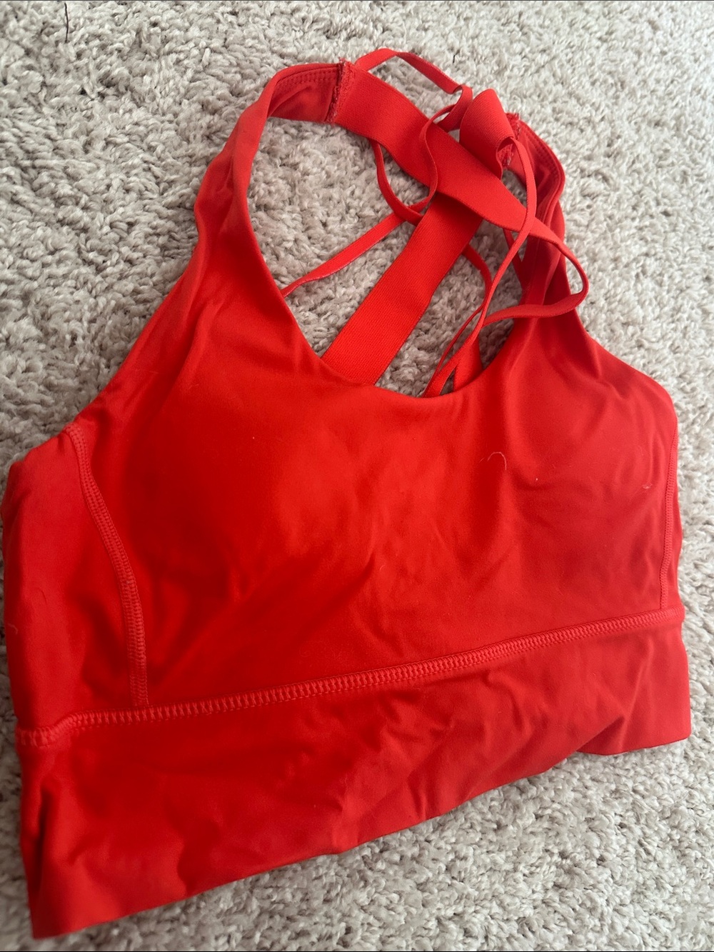 Women's Red/Orange Sports Bra